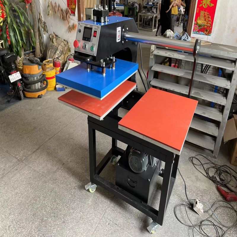 烫画机上滑式液压双工位烫画机服装印花机平板热转印机热压机