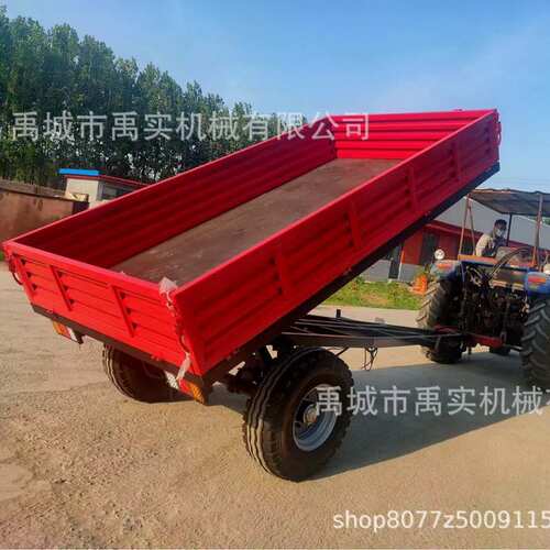 源头厂家农用拖车拖拉机自卸后翻运输拖车拖斗挂车农用运输车斗