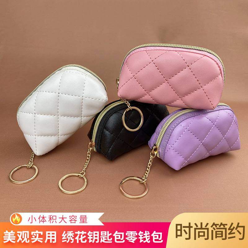 新品 2022新款大容量简约手拿绣花钥匙零钱包女时尚小包包拉链手,箱包皮具/热销女包/男包,手拿包,淘宝优惠券,粉丝福利购,淘宝优惠卷