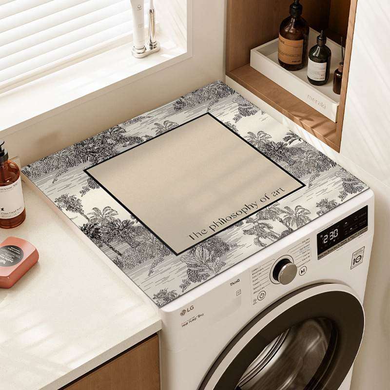 复古全自动滚筒式洗衣机防尘罩微波炉巾床头柜盖盖冰箱防水皮革布,居家布艺,万能盖巾,淘宝优惠券,粉丝福利购,淘宝优惠卷