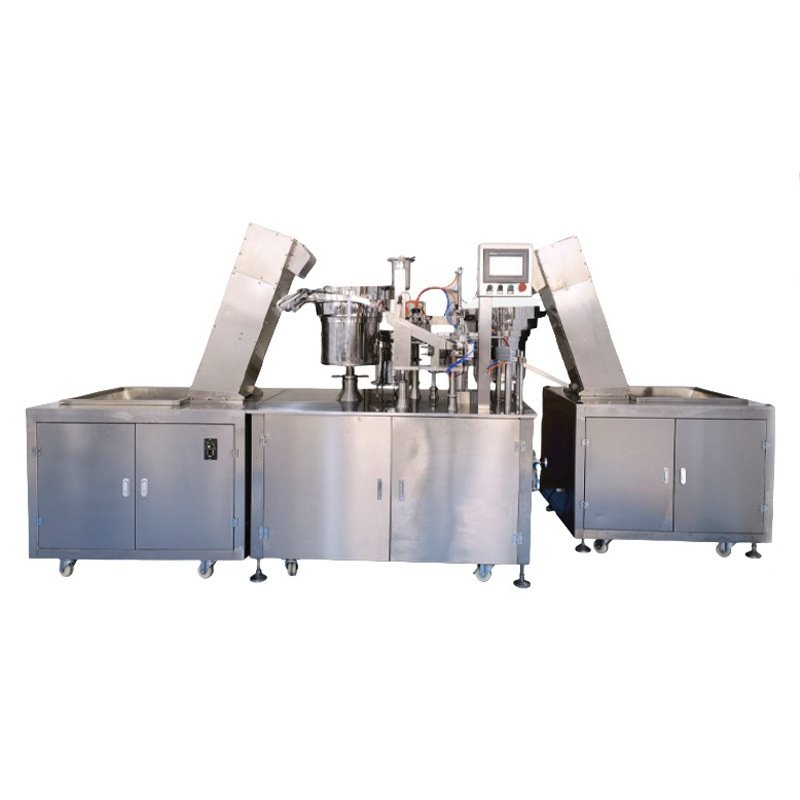 荣钧 凝胶塑料管点胶水针筒注射喂食器预灌封加塞包装灌装机