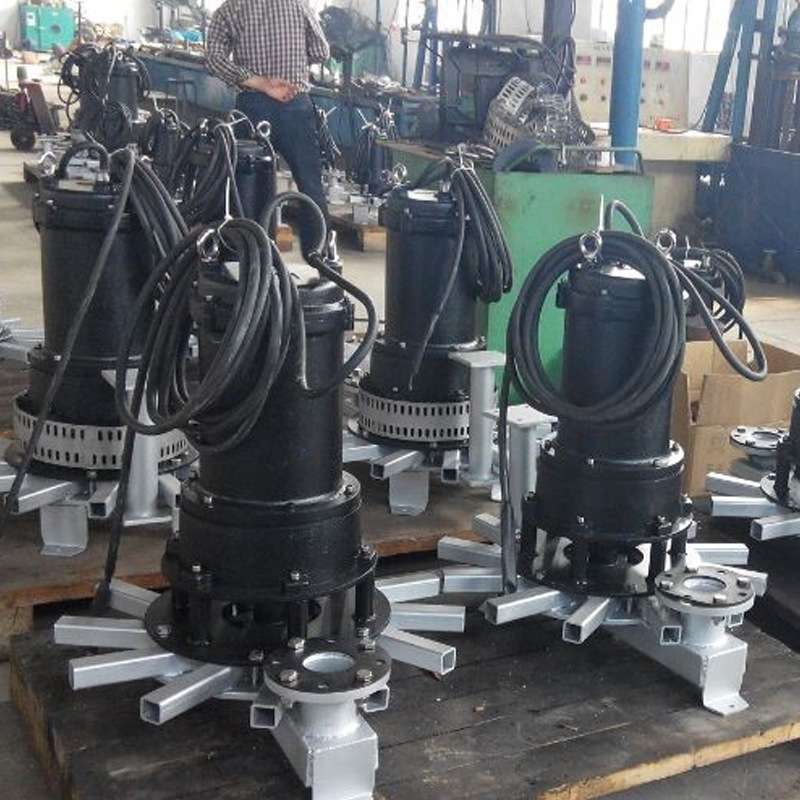 离心式QXB潜水曝气机5.5KWQXB污水处理增氧泵工业有机潜水曝气机