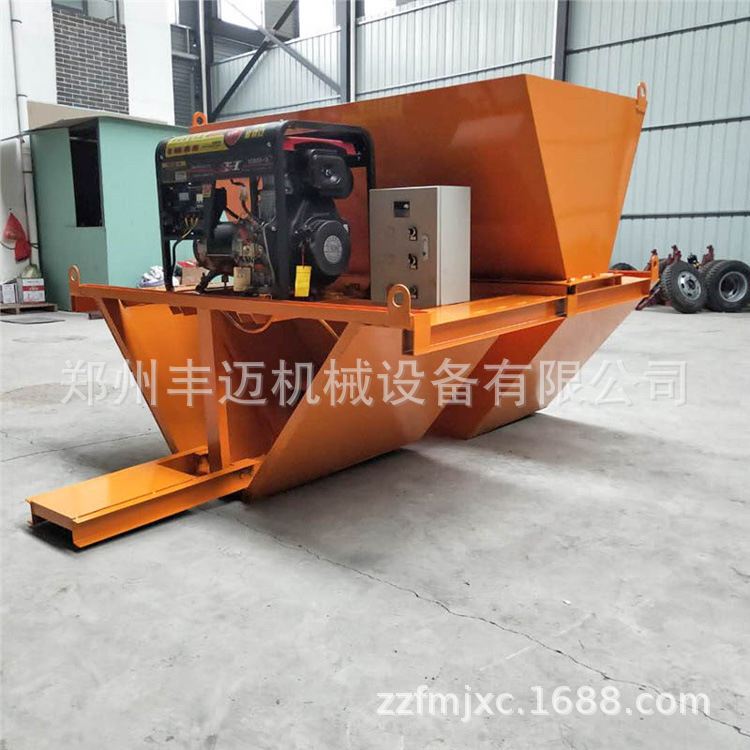农田灌溉水渠滑模机 梯形型矩型渠道成型机 U型混凝土沟渠现浇机