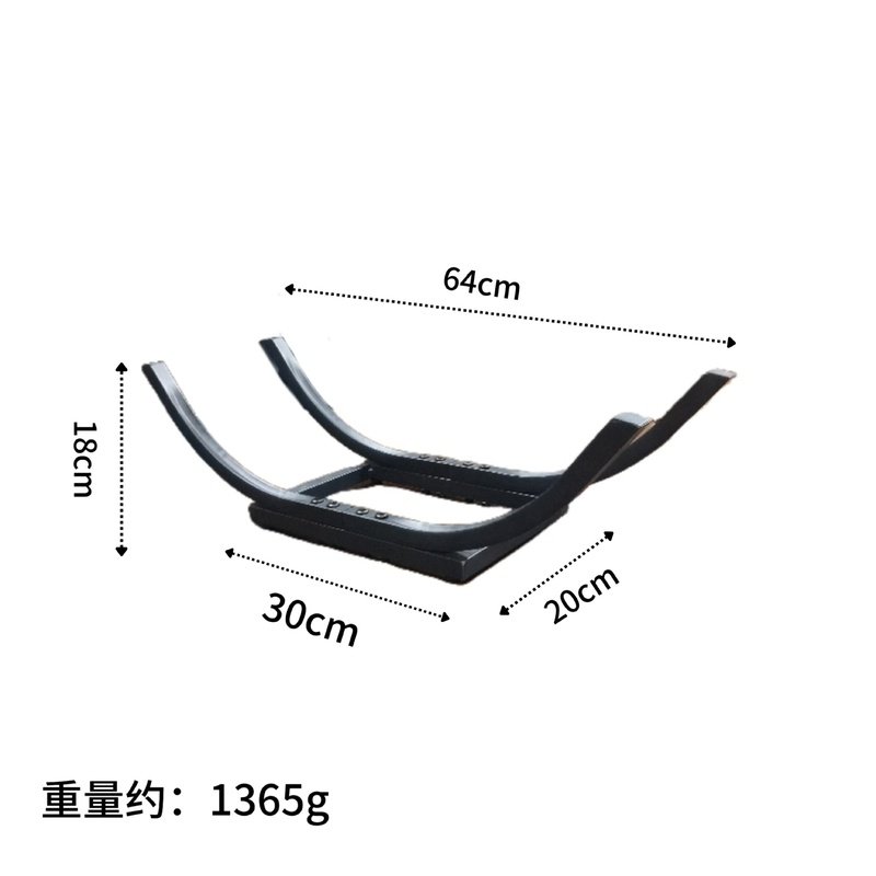 2024新款柴火架铁艺堆放放置简约庭院壁炉室内物方便储木材弧形