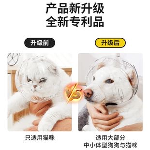 狗狗太空头套防咬伊丽莎白头套狗狗头罩塑料猫咪咬项圈宠物用品防