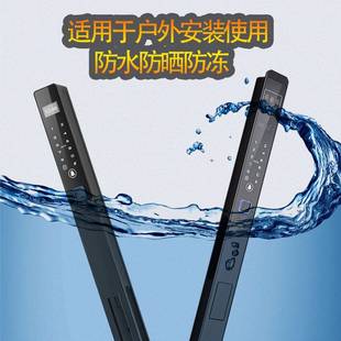 全自动双面指纹锁户外防水智能锁两面指纹镂空门庭院门密码门锁