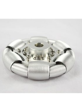100mm铝全向轮（omni directional wheels)单片90°铝轮 14179S
