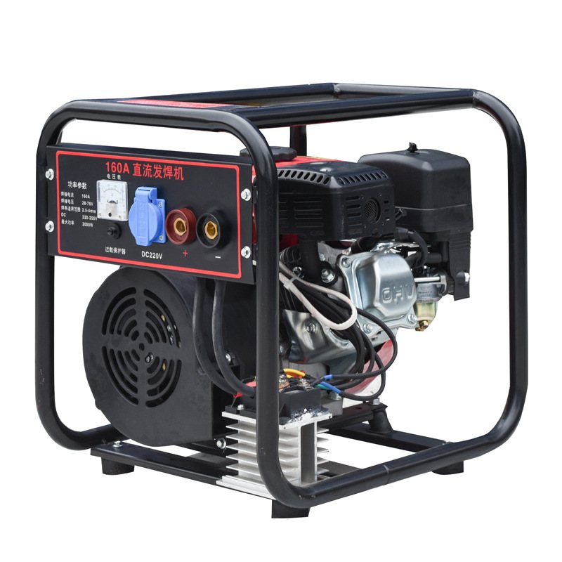 渝富达全铜永磁发电2KW便携式焊发焊机160A户外汽油发电电焊机