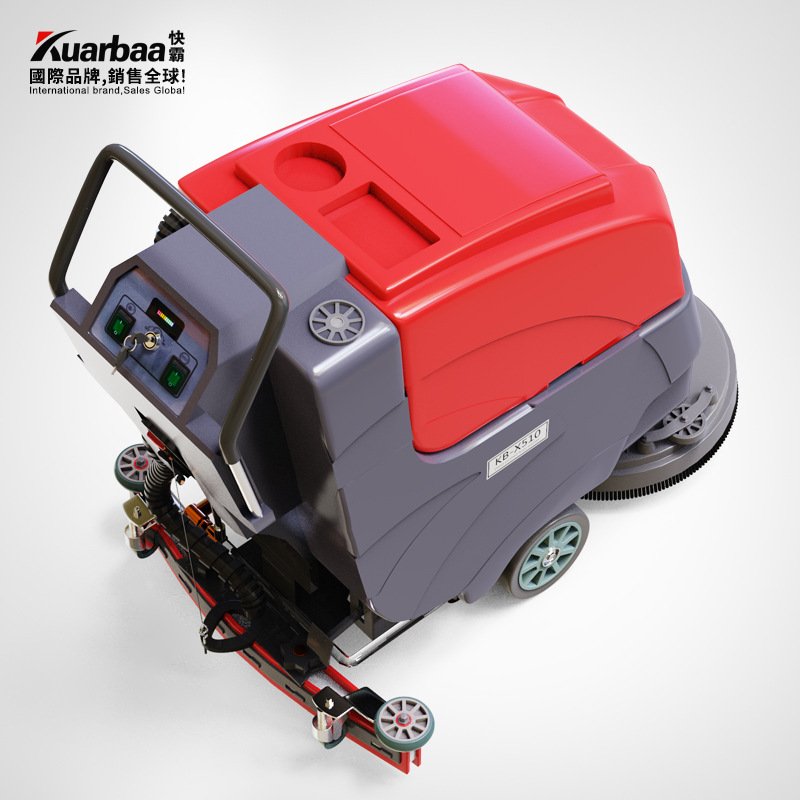 快霸洗地机自走式锂电刷地机车间工业扫地拖地机KB-X560锂电动力