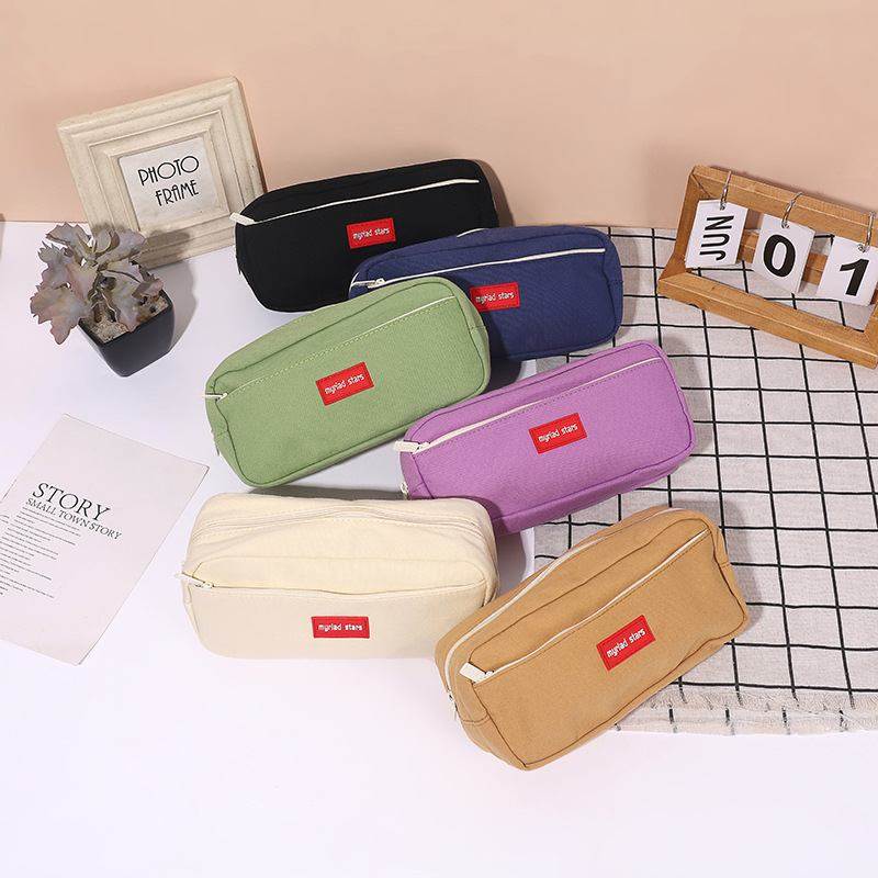 新品 笔袋纯色简约帆布笔袋初中高中生笔袋大容量铅文具袋,文具电教/文化用品/商务用品,笔袋,淘宝优惠券,粉丝福利购,淘宝优惠卷