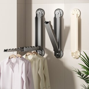 吸盘小型室内晾衣架浴室免阳台伸缩壁架挂衣架收纳架折叠打孔晾晒