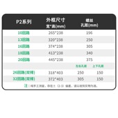 32位强电塑料面 P2家用豪华照明配电箱面板磨砂平面板10
