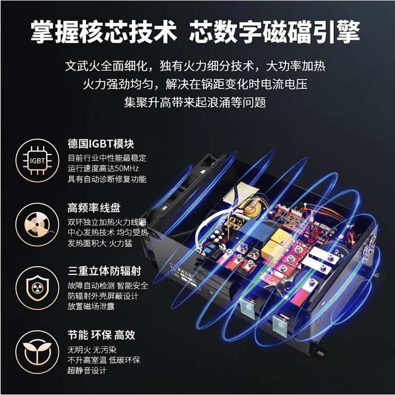 商用煮面电炉螺蛳粉炉卤炖煮汤锅304不锈钢大功率电磁炉8KW牛羊汤