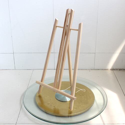 品质儿童学生迷你小画架40*50木制桌面画架实木装饰画架梯形三角