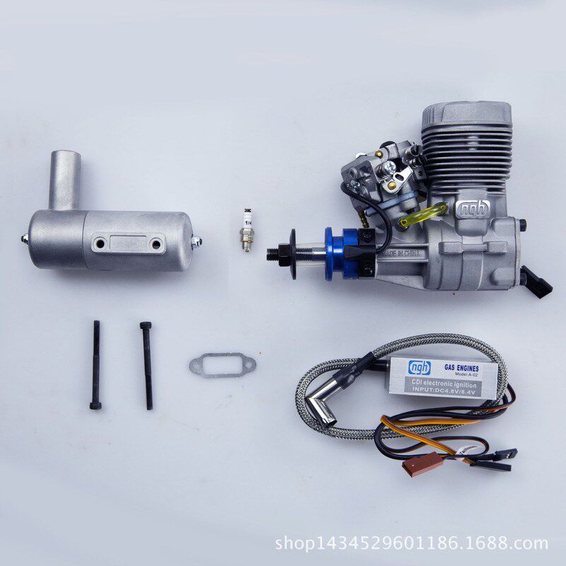 ngh航模发动机GT17两冲程17cc汽油单缸固定翼旋翼无人机引擎
