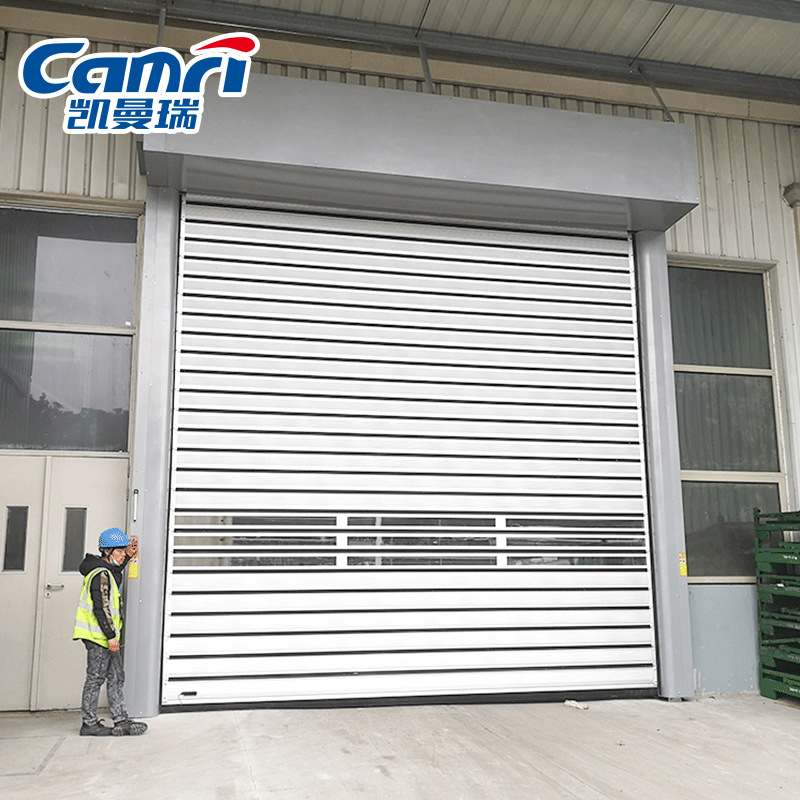 新款直销铝合金涡轮硬质快速卷帘门自动感应保温螺旋快卷门抗风高