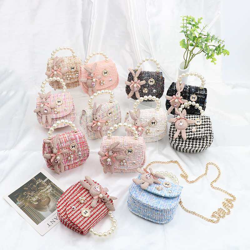 新品 2025新款兔珍珠迷你包包女 斜挎手提包可爱百搭链条单肩包,箱包皮具/热销女包/男包,手拿包,淘宝优惠券,粉丝福利购,淘宝优惠卷