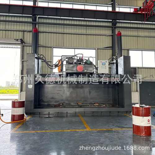 四柱液压报废汽车压扁机 卧式汽车壳压平机 面包车小轿车框架压扁