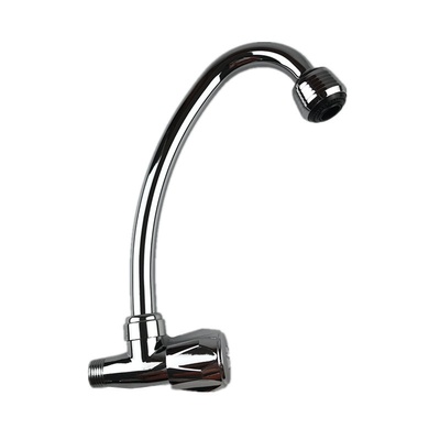 锌合金横式单冷水龙头菜盆水槽快开水龙头厨房入墙式单冷水龙头