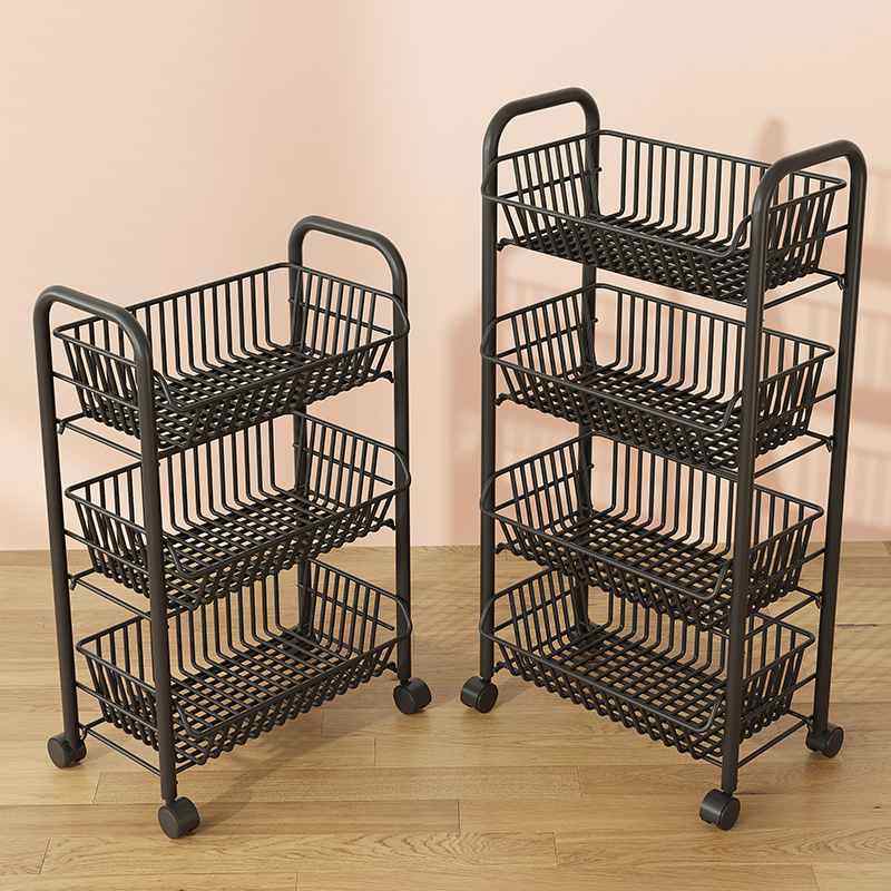 厨房蔬菜置物架水果收纳架收纳落地手推车筐多功能物储篮子架多层,厨房/烹饪用具,果蔬置物架/篮/框,淘宝优惠券,粉丝福利购,淘宝优惠卷