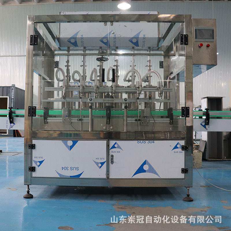 食用油润滑油灌装机 全自动直线式液体灌装机 橄榄油润滑油灌装机