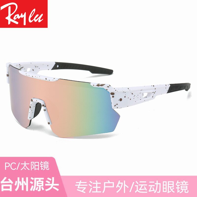 新品新款户外连体自行车防风眼镜 男女骑行墨镜9336运动太阳镜