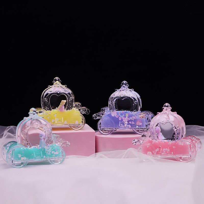 少女心南瓜马车油滴批发小夜灯插液体笔礼物桌面乳摆件装饰水创意