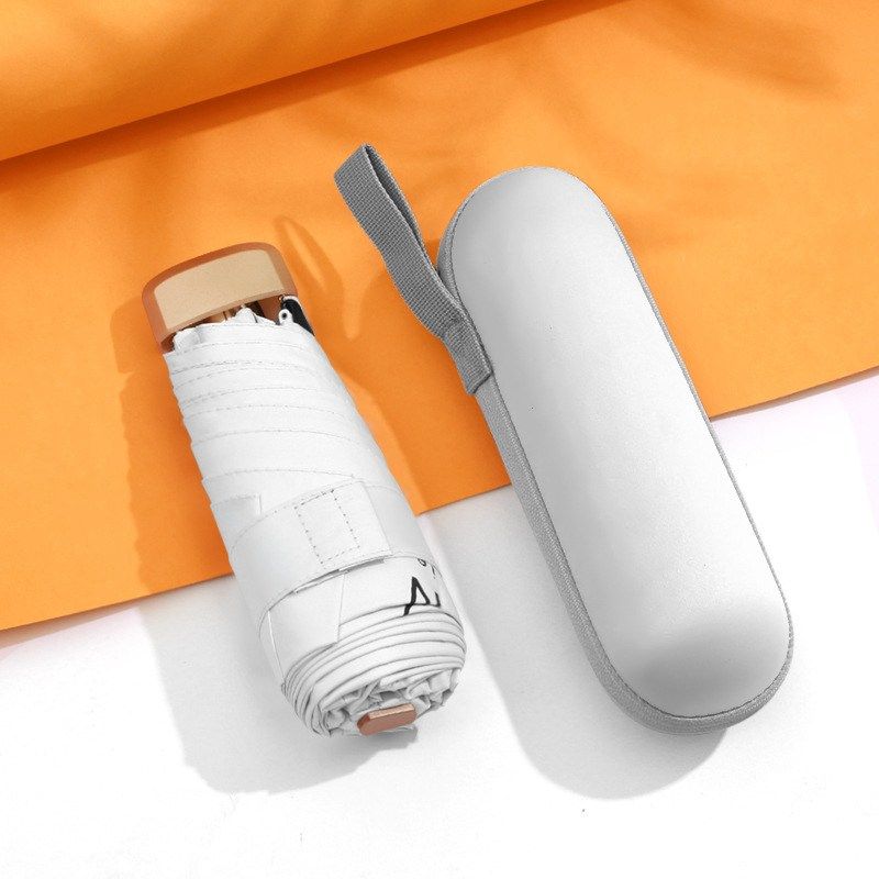 太阳伞女防晒防紫外遮阳五折伞折叠晴雨伞小巧胶囊迷你两用便携,居家日用,伞帽,淘宝优惠券,粉丝福利购,淘宝优惠卷