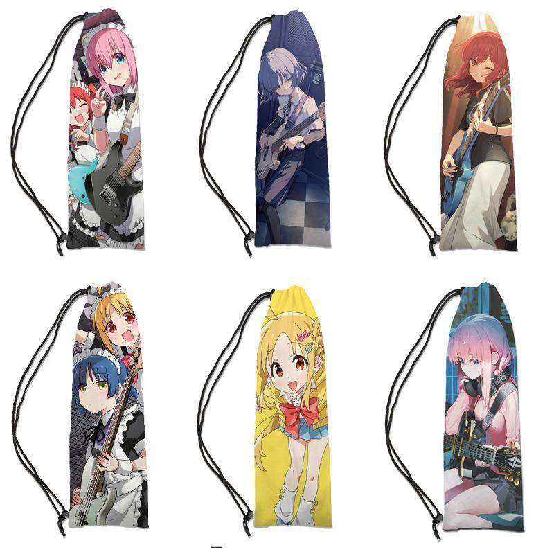 羽毛球拍二次元孤独摇滚新款3D印花二次元羽毛球拍袋