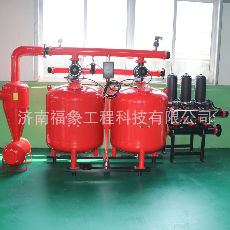 农业灌溉水源钢制过滤设备农田大棚果园灌溉自动反冲洗砂石过滤器