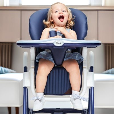 Pouch宝宝餐椅儿童多功能可折叠K05plus可吃饭座椅调档桌椅