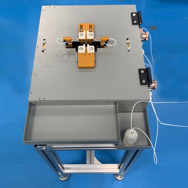 供应USB头点胶机双工位胶枪插头点胶推壳机充电线双面灌胶机