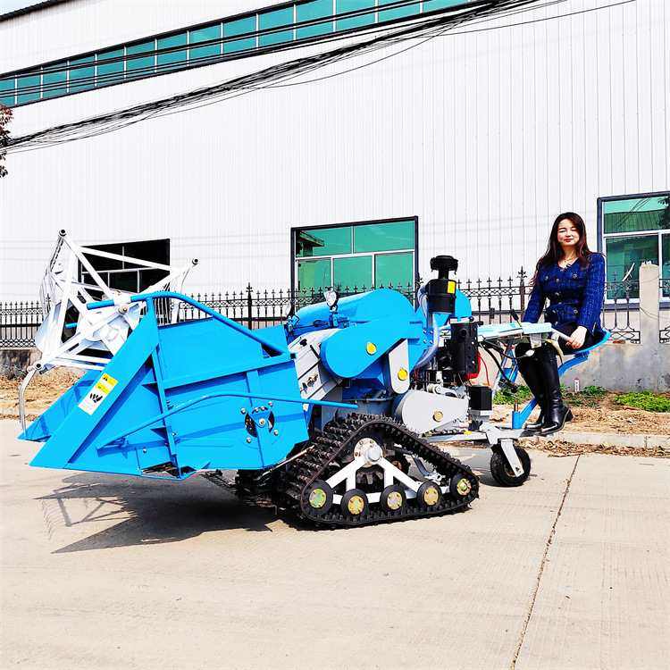 35马力履带式联合收割机 25马力小麦收获机 座驾式小型割稻机