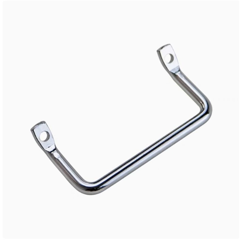 PULC-L100圆棒倾斜式把手折弯304工业不锈钢拉手角型扁头提手设备