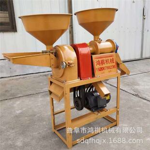 家用谷子脱壳去皮碾米机家庭用玉米碴子碾米机水稻脱壳机 金门县