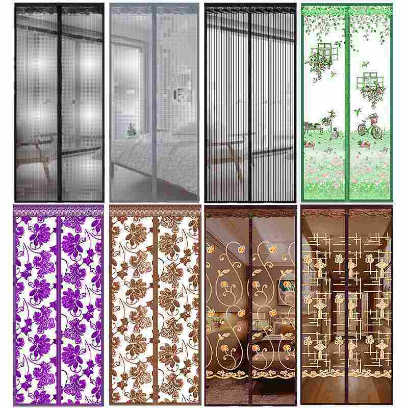 家用静音免打孔磁吸门帘魔术隔断帘窗纱贴蚊防批发成品窗帘软门帘,居家布艺,窗纱,淘宝优惠券,粉丝福利购,淘宝优惠卷