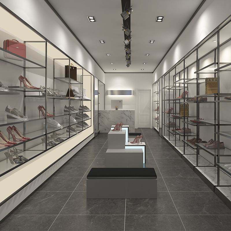 公司产品鞋包展柜服装烤漆展示柜鞋店鞋柜货柜商场陈列柜按图定制