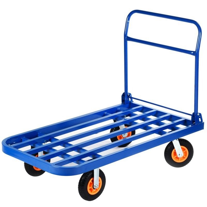 手推车拉货平板车家用折叠静音搬运车小拖车四轮便携轻便手拉车,收纳整理,家用收纳手推车,淘宝优惠券,粉丝福利购,淘宝优惠卷