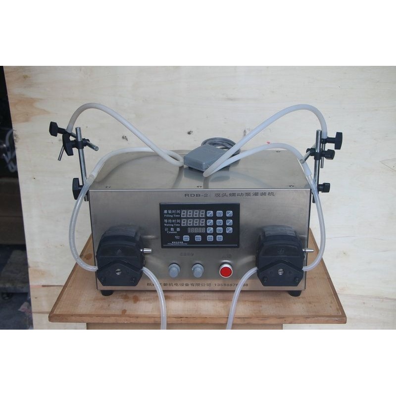 RDB-2A双头通道螺蛳粉油调料汤料双混合加料汤机蠕动泵液体分装机