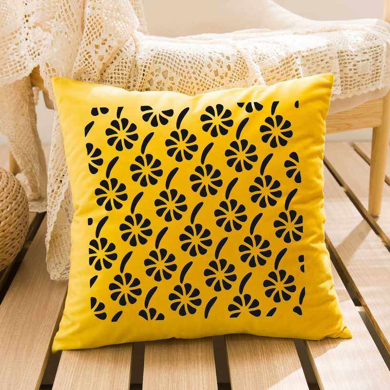 A款涂鸦花纹图案瓷砖花纹模板跨境模板款喷绘16镂空材料墙