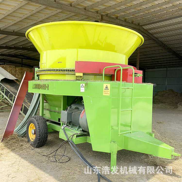 农牧场草捆预铡机圆盘式下出料秸秆铡切机干湿两用大产量打草设备