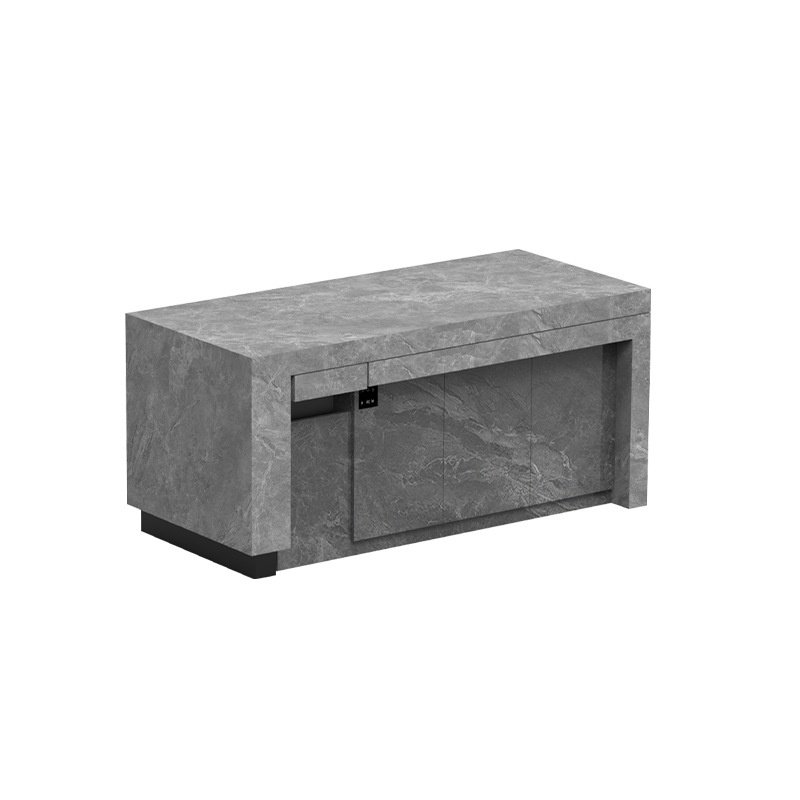 双联动电动侧拉升降轨道开放式厨房吧台延伸导轨餐桌抽拉台面滑轨