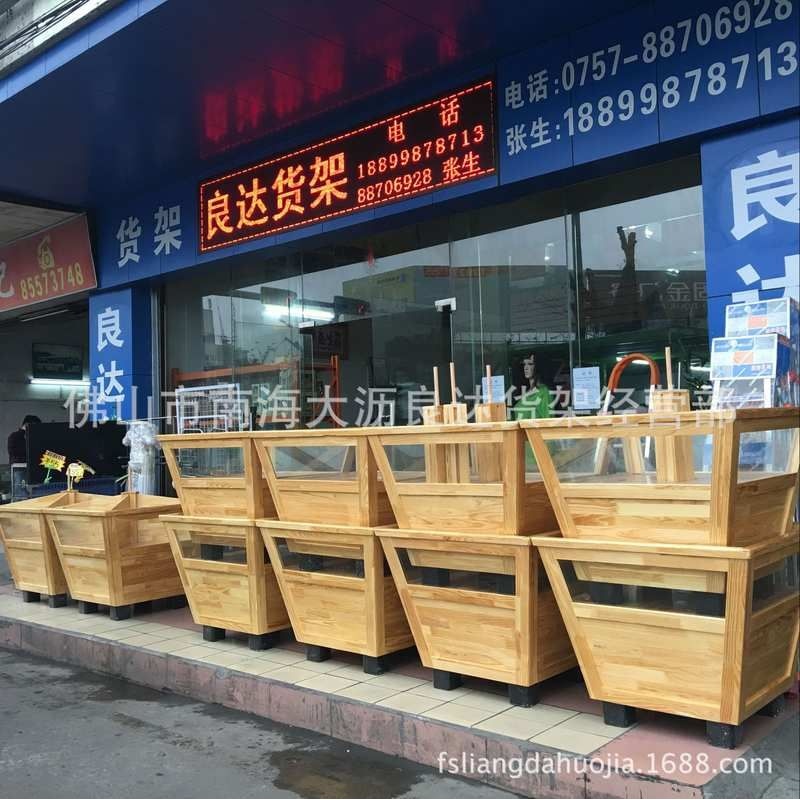 厂家批发豪华型木制品米桶玻璃米桶木质米桶五谷杂粮架米斗