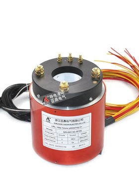 SRH60130通孔式工业电气滑环 电机金属小滑环 大直径旋转导电滑环