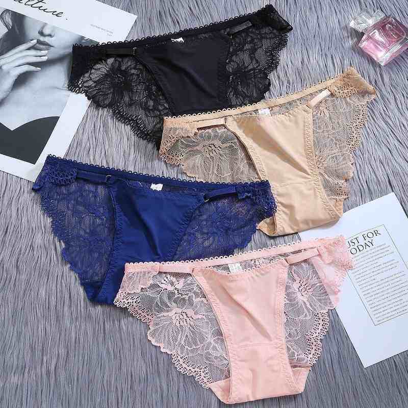 新品 女士内裤女低腰性感蕾丝冰丝无痕提臀镂空大码女式细带三内,女士内衣/男士内衣/家居服,女三角裤,淘宝优惠券,粉丝福利购,淘宝优惠卷