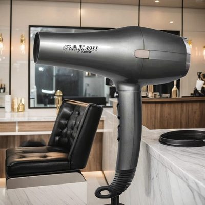 天宇新8988大功率2400瓦发型师发廊大风力吹风机风筒高速定型