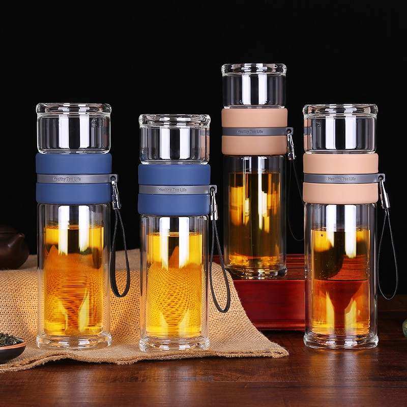 匡迪华象双层玻璃杯茶水分离泡茶杯车载便携耐热过滤男女士水杯子,餐饮具,玻璃杯,淘宝优惠券,粉丝福利购,淘宝优惠卷