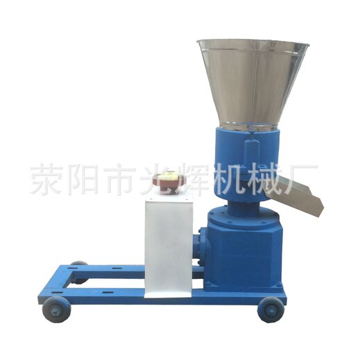 光辉源头厂家批发家用小型秸秆饲料颗粒牛羊猪鸡鸭制加工机铡草械