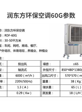 润东方RDF60G厂房车间商场户外通风降温环保空调设备可移动冷风机