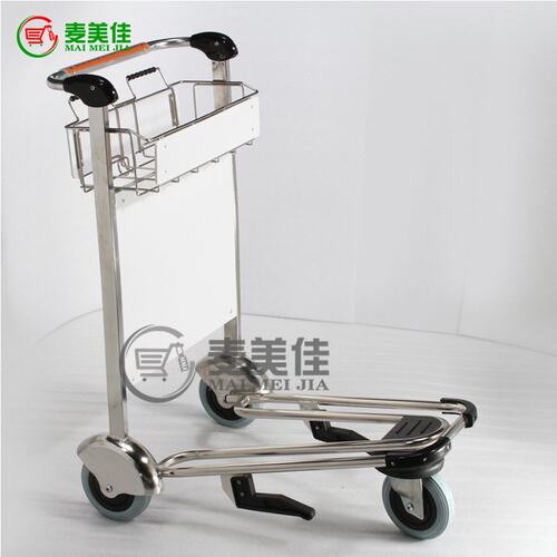 MJ-AAT04 供应不锈钢机场行李车 酒店行李车 不锈钢机场手推车